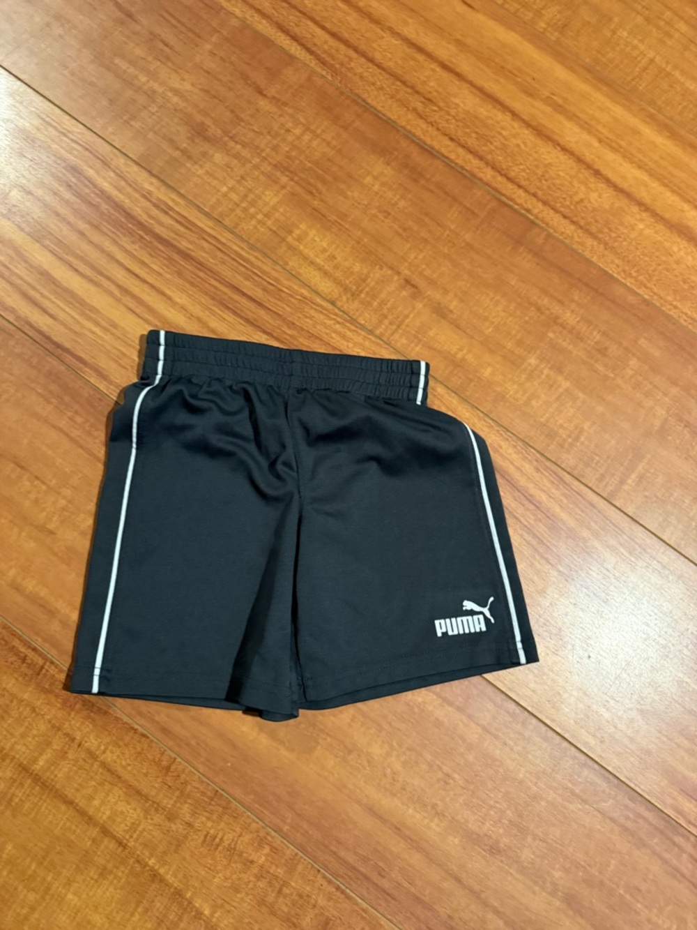 Puma Gray Shorts with White Piping